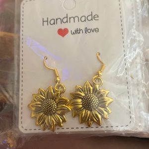 Sunflower earrings